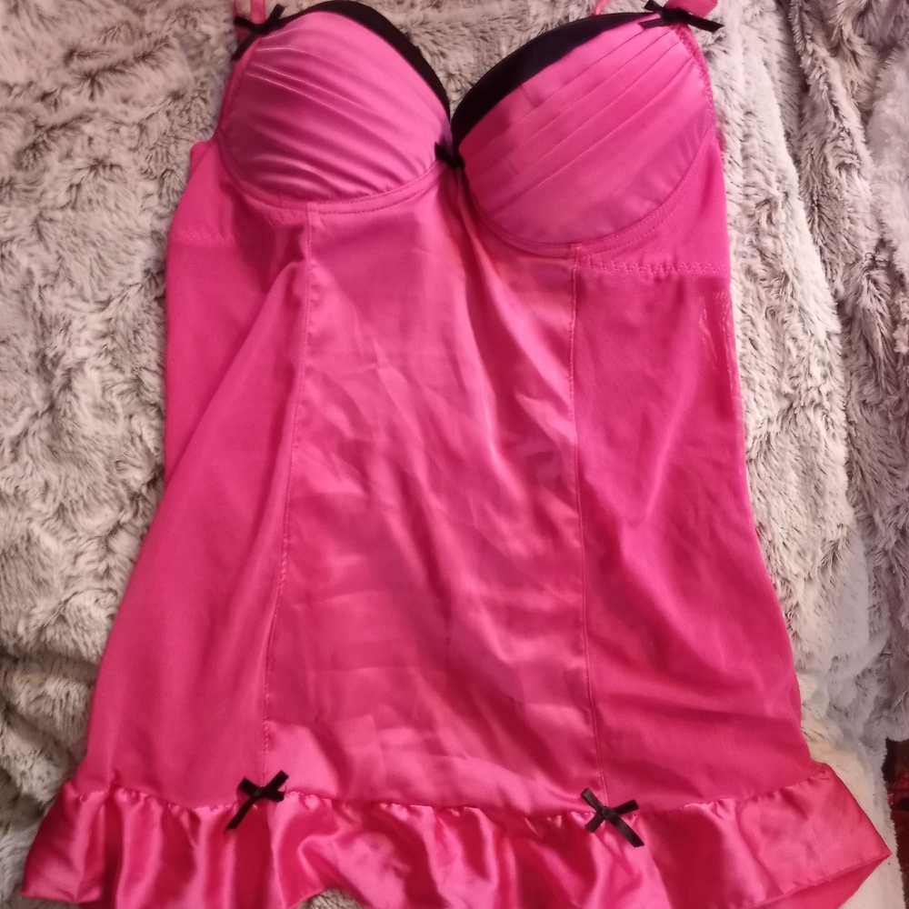 Hot pink baby doll